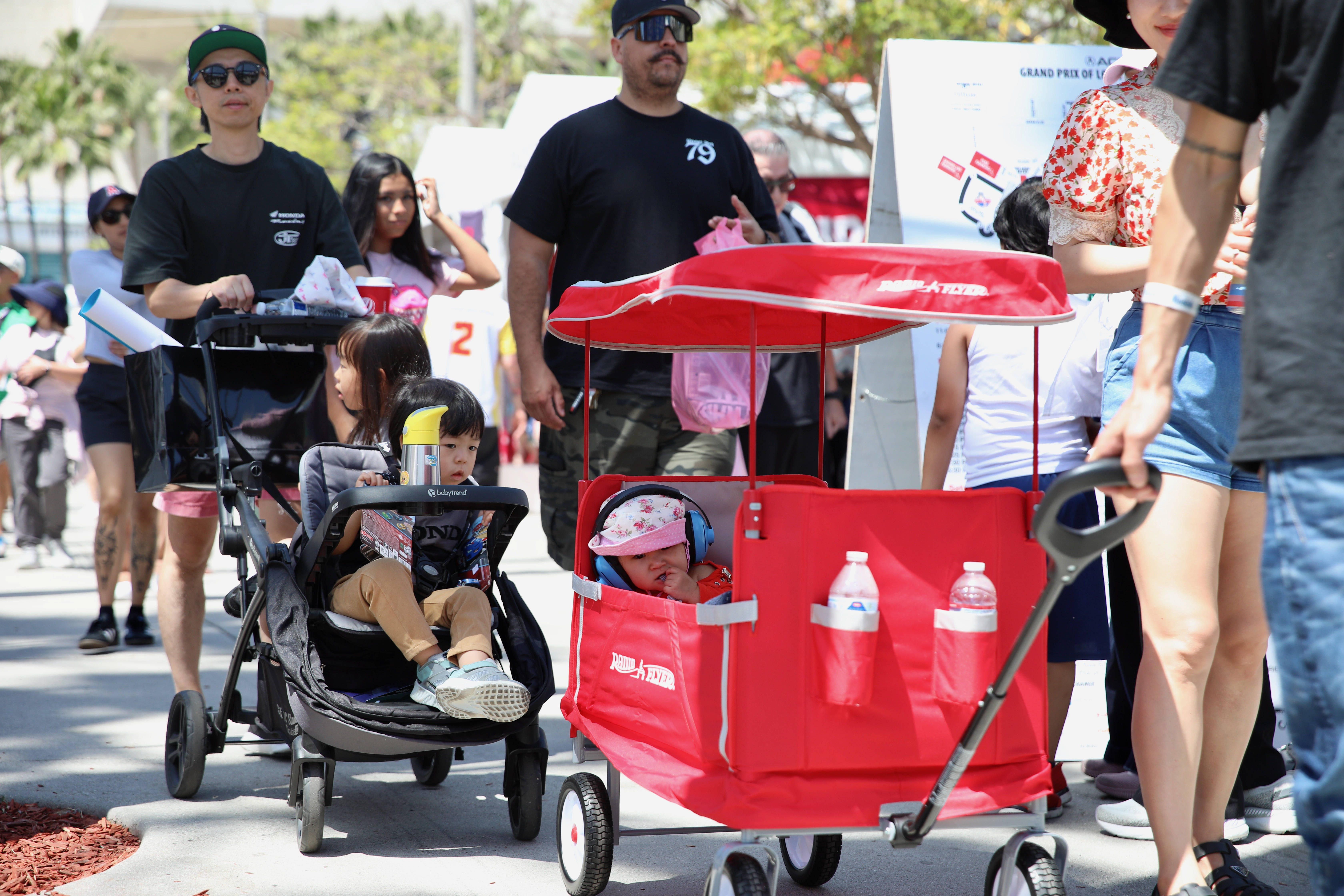 Families file in for the 51st Grand Prix of Long...