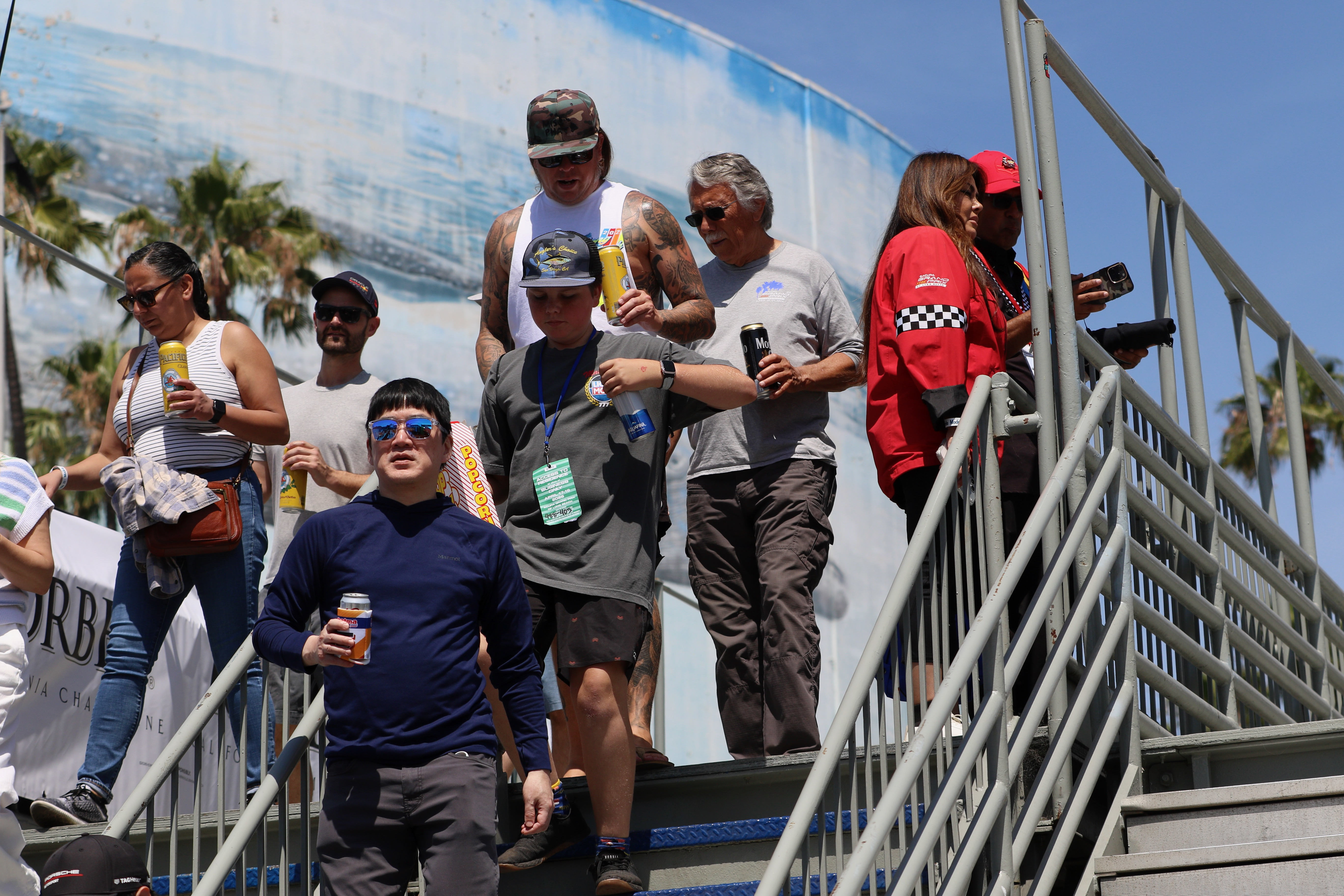 Fans file in for the 51st Grand Prix of Long...