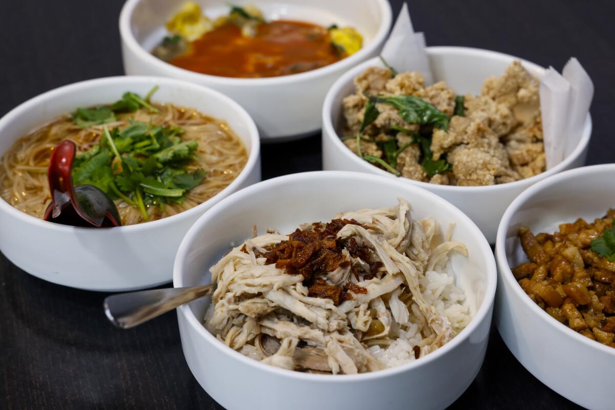 Traditional Taiwanese dishes at the Golden Leaf restaurant on Wednesday, March 18, 2026, in San Gabriel, CA.