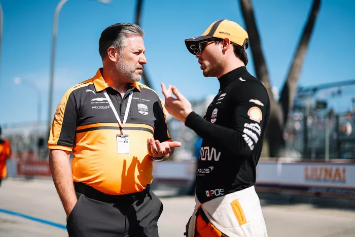 Pato O'Ward, Arrow McLaren, Zak Brown