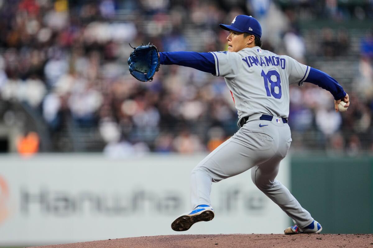 Yoshinobu Yamamoto had a shaky first inning but pitched well after that.