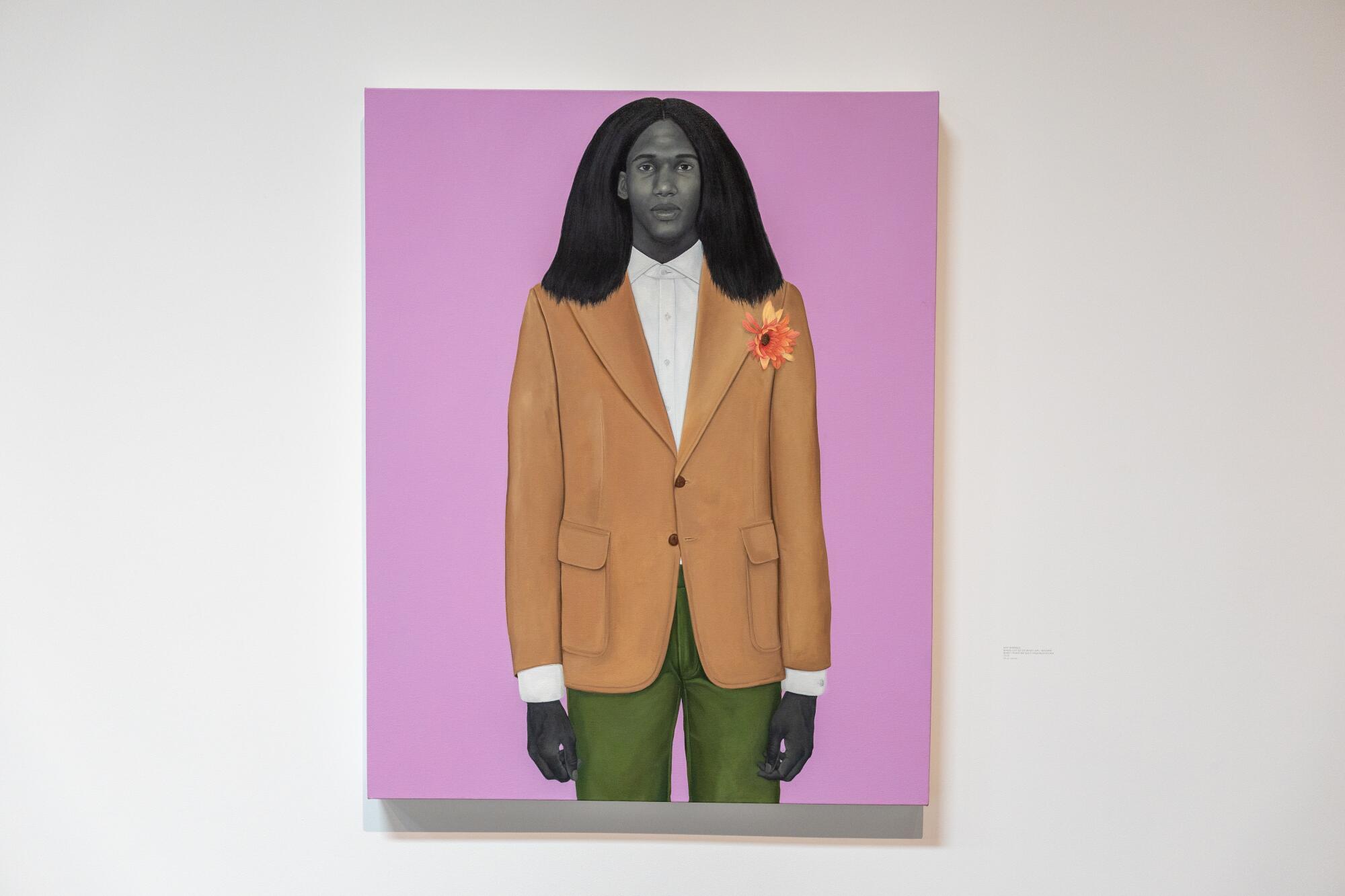 A painting of a Black man.