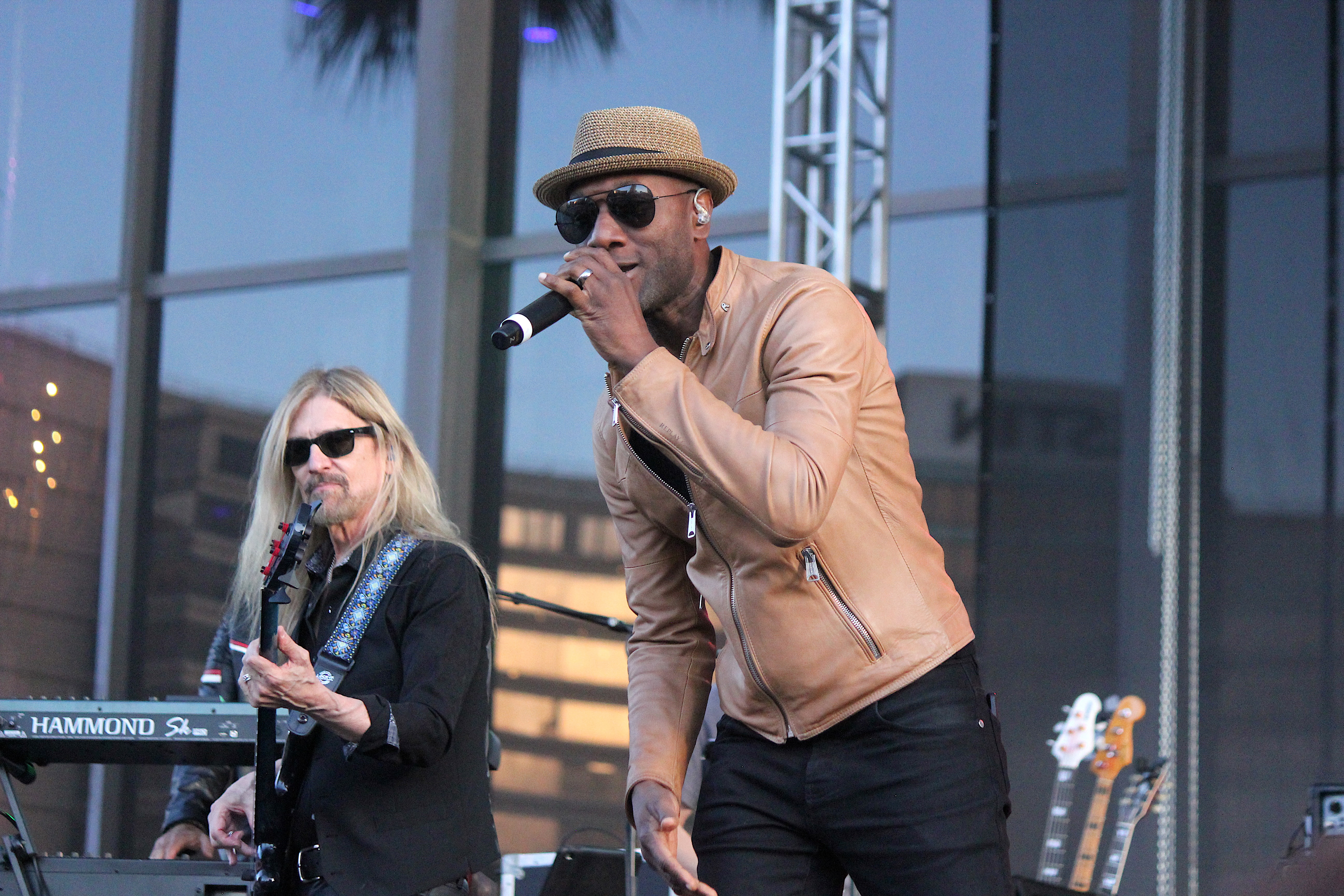 Aloe Blacc performs with all-star band Kings of Chaos at...