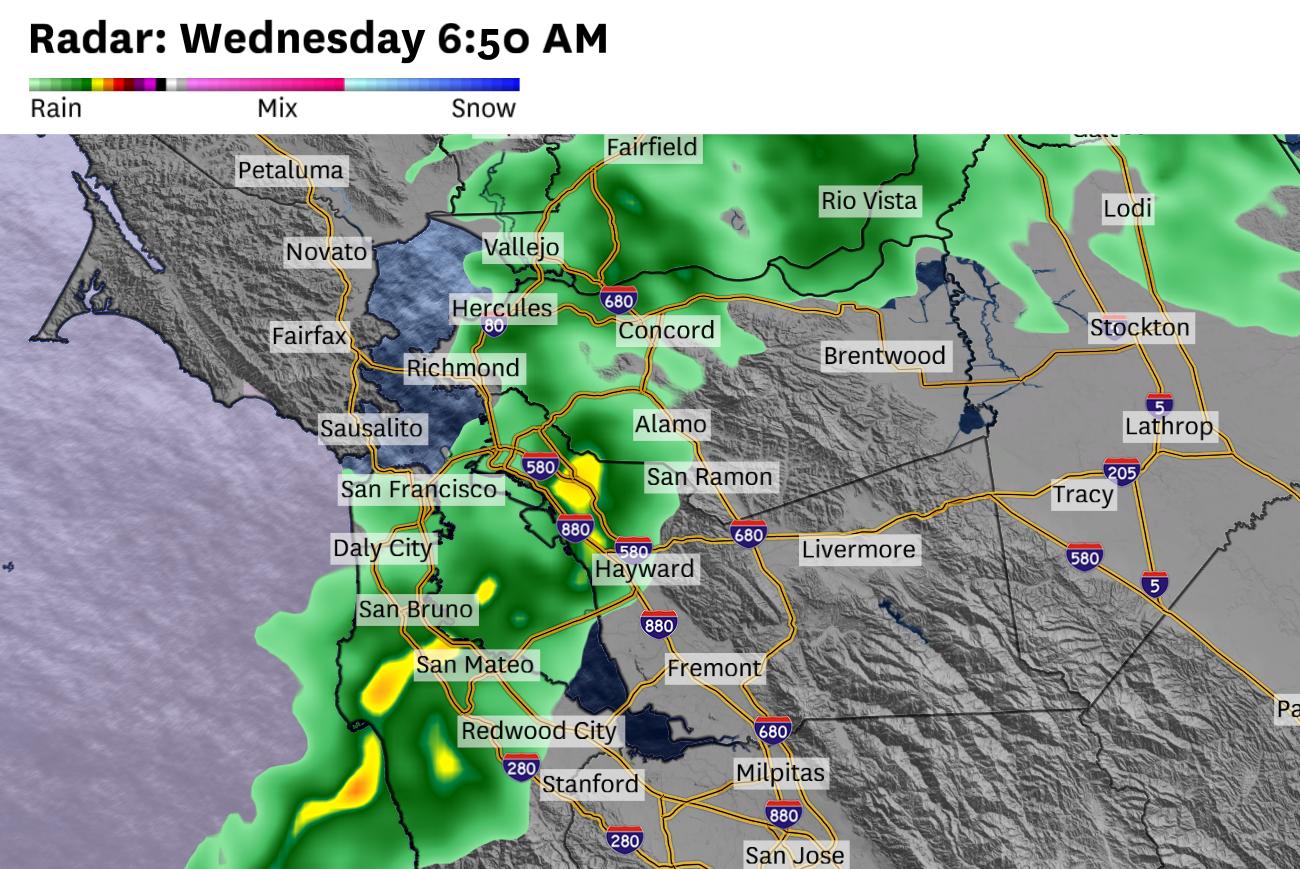 SF Bay Area rain showers linger Wednesday. Here’s when they’ll end