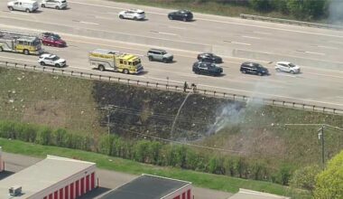 Fire on I-75 in Oakland County causes lane closures