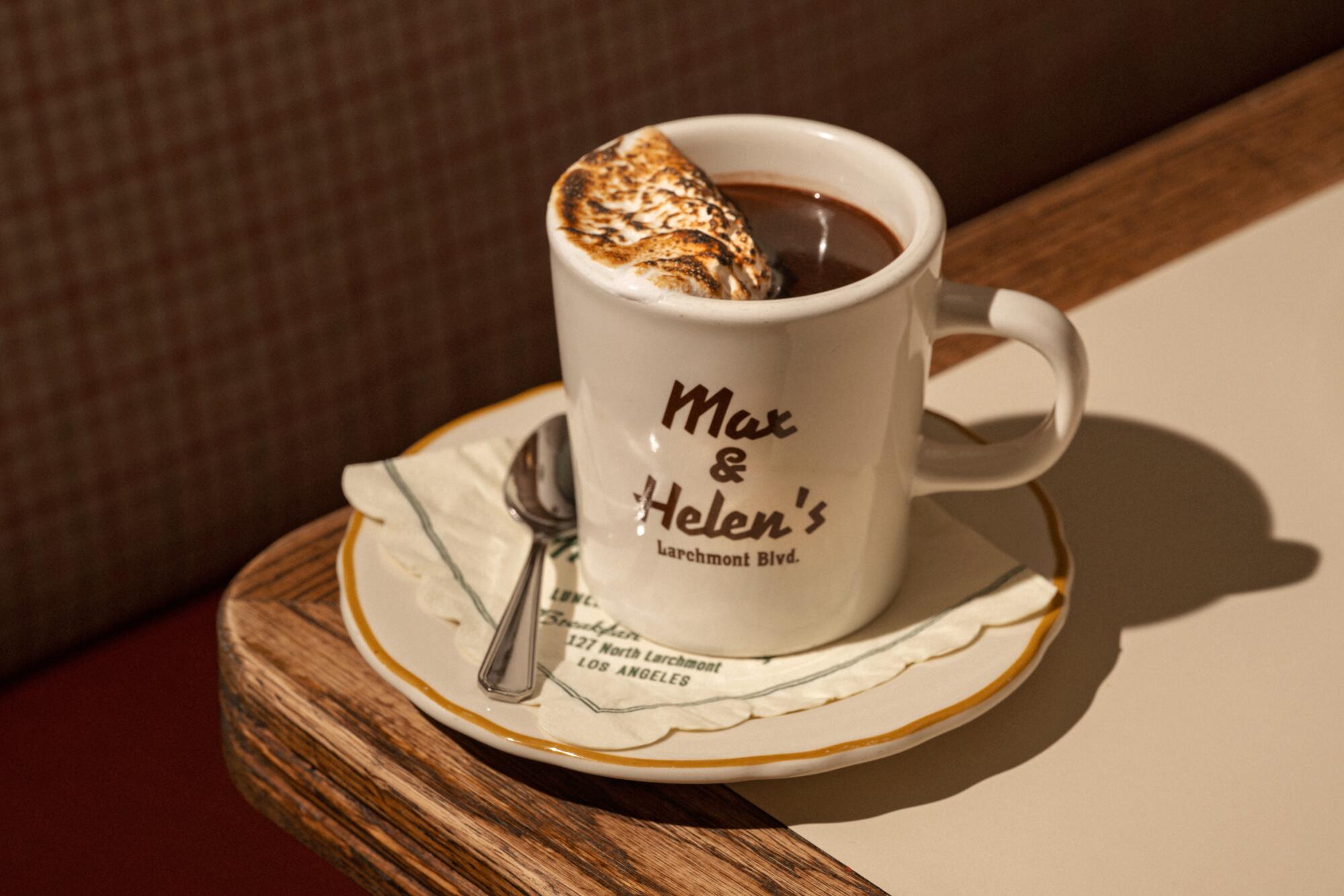 Lily's Hot Chocolate at Max & Helen's in Larchmont in L.A.