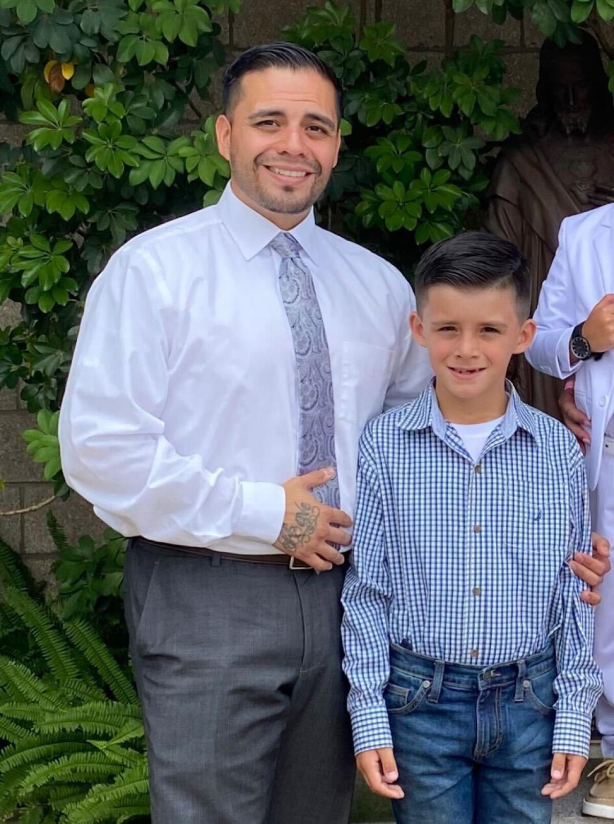 An undated photo of Giovanni Perez with his son, Callan. Perez shot the son and then himself at a Nevada airport early April
