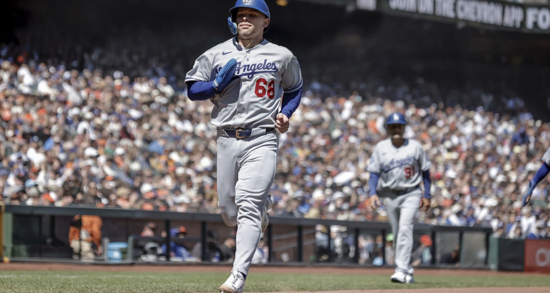 Giants call Dodgers catcher Rushing’s slide ‘dirty’ after Webb’s HBP