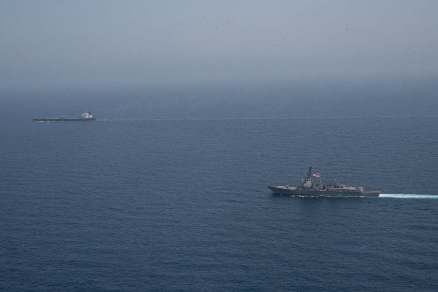 San Diego-based destroyer intercepts Iranian 'shadow fleet' vessel