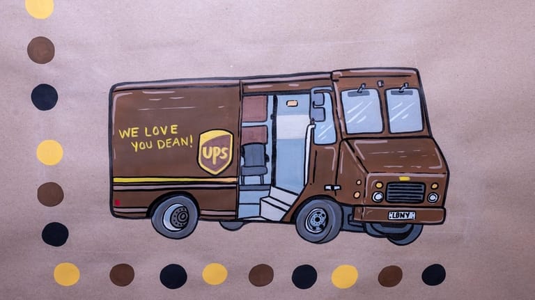 A graphic on a poster celebrated Lodge's career.
