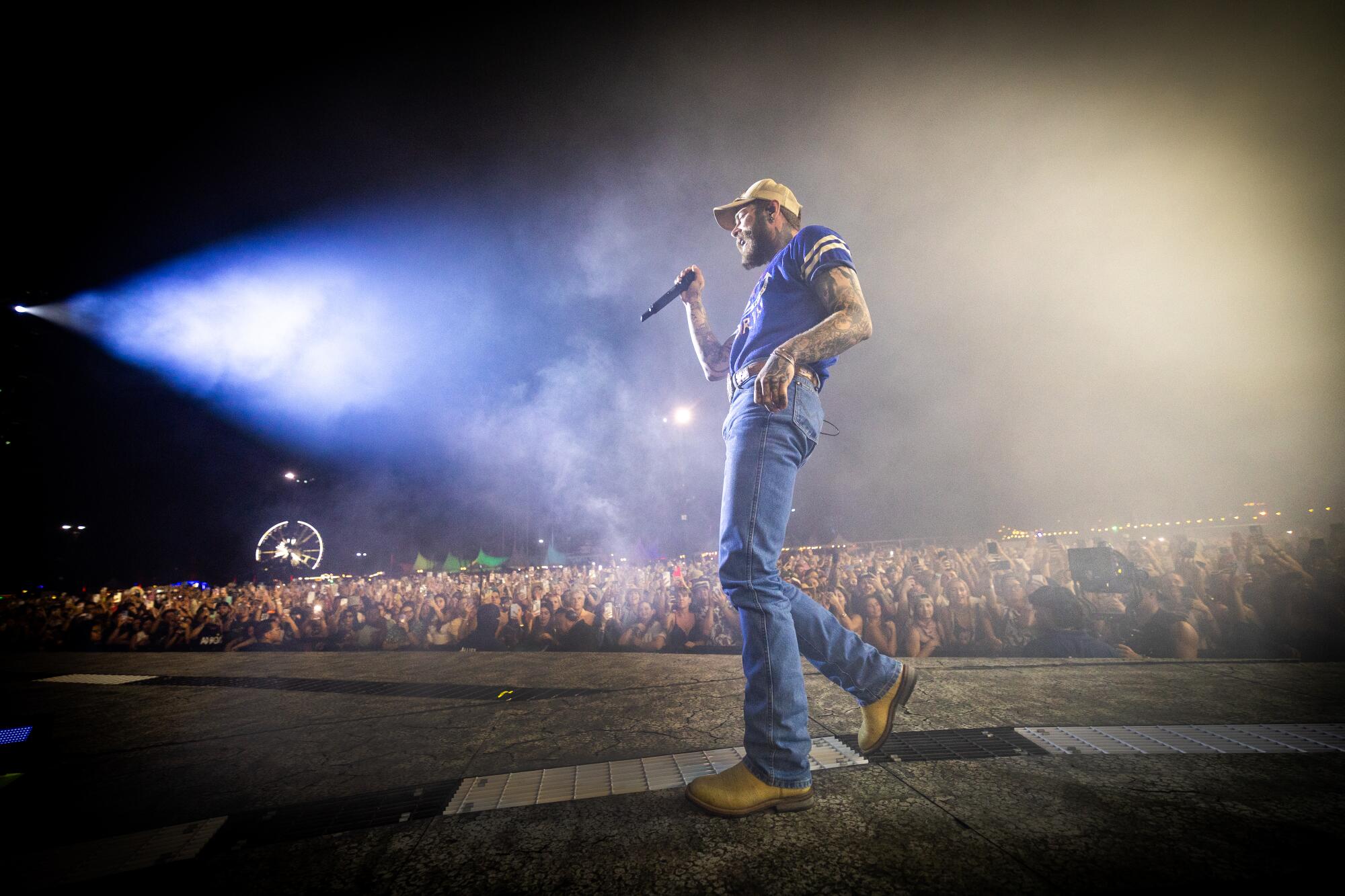 Post Malone performs at Coachella