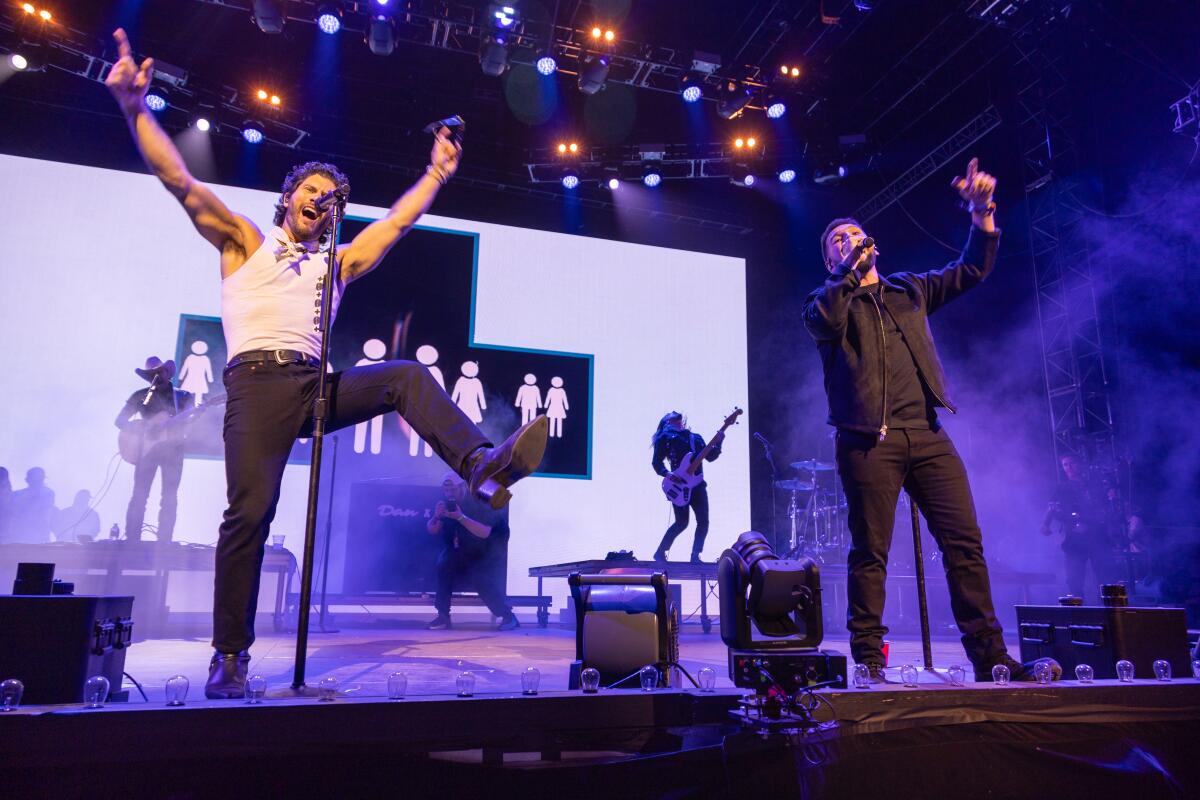 Dan + Shay perform on the Palomino Stage at Stagecoach 2026
