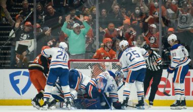 Ryan Poehling scores early in OT, Ducks push Oilers to the brink with 4-3 win in Game 4