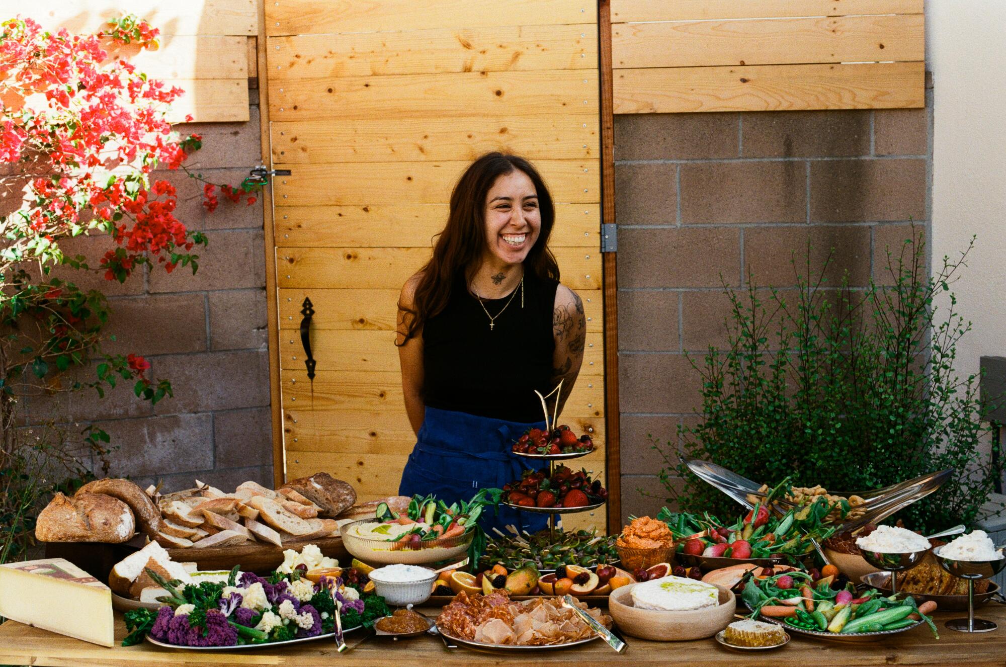 Catalina Flores, of Panhead LA, curated the abundant grazing table.