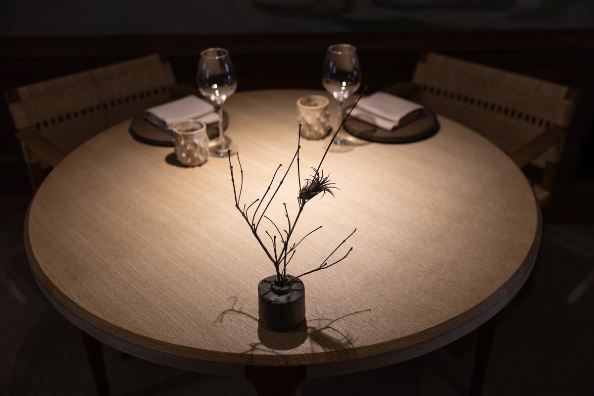  Dining room of Noma at the Paramour Estate in Silver Lake.