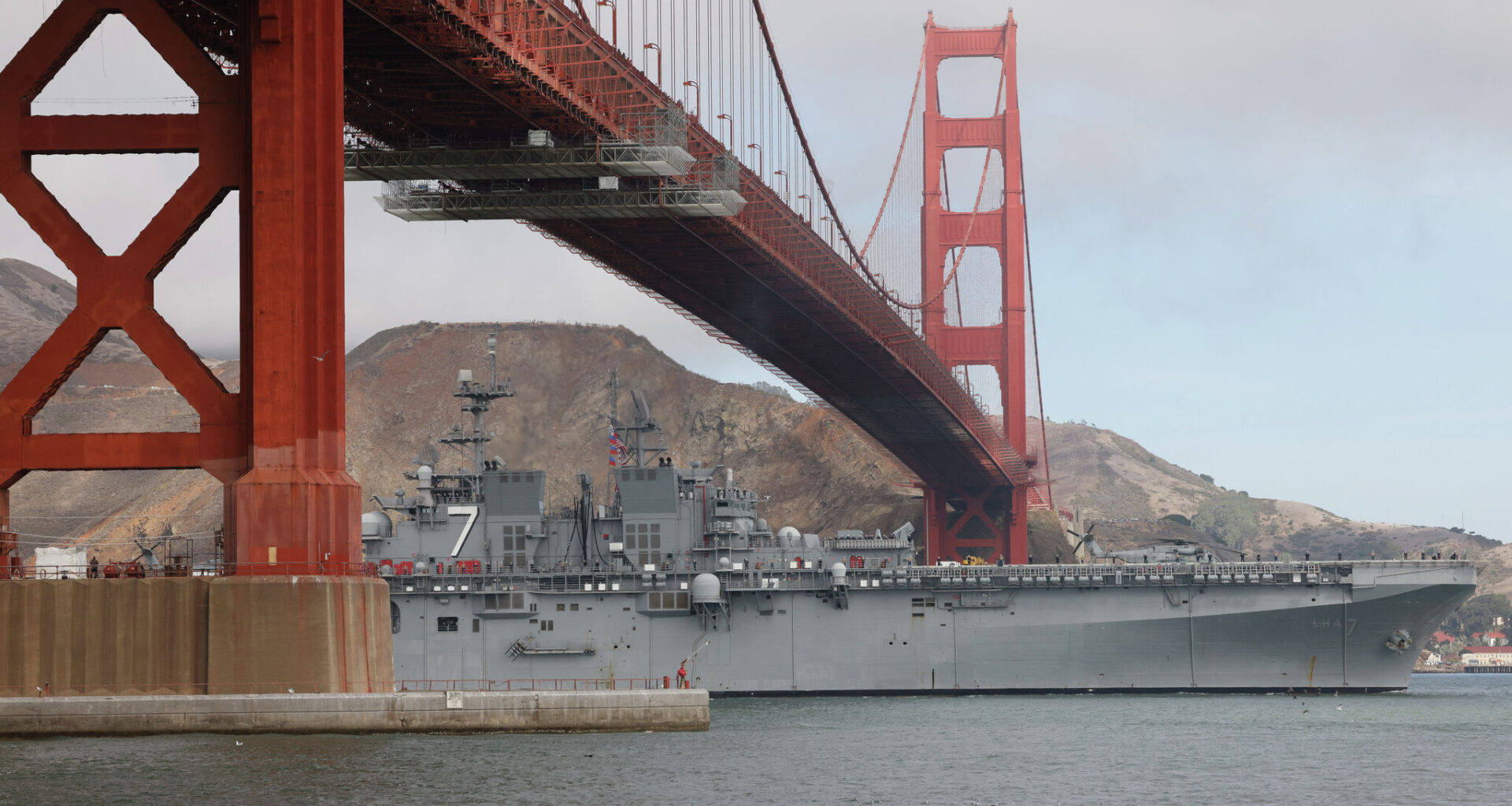 The Golden Gate Bridge is exceptionally safe from ship strikes