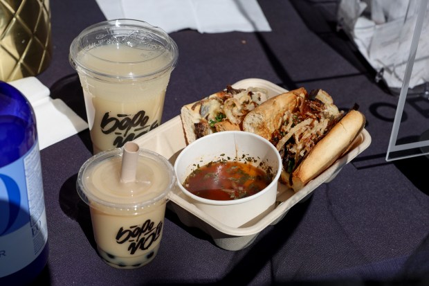 Bopomofo Cafe was among the eateries with a pop-up at the Belly Laughs Comedy & Food Festival in Los Angeles. (Photo by Bailey Holiver/L.A. LIVE/Bernstein Associates, Inc.)