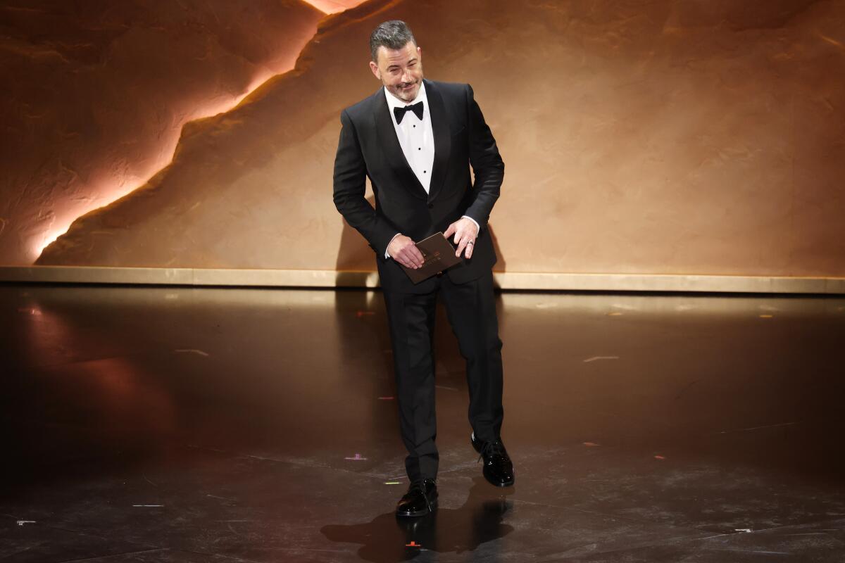 Jimmy Kimmel presents the Oscars for Documentary Films during the 98th Annual Academy Awards