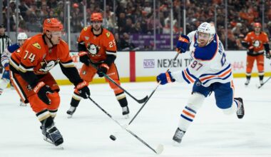 McDavid is a game-time decision as the Oilers face elimination in Game 5 against the Ducks