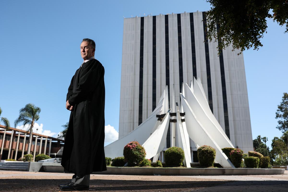 Judge Pat Connolly at Compton Courthouse 