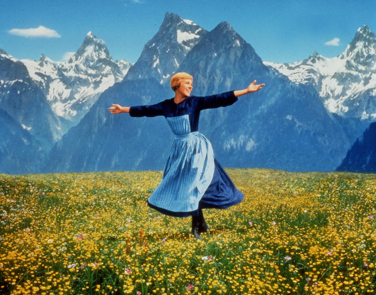 Julie Andrews in a scene from the 1965 film, "The Sound of Music."