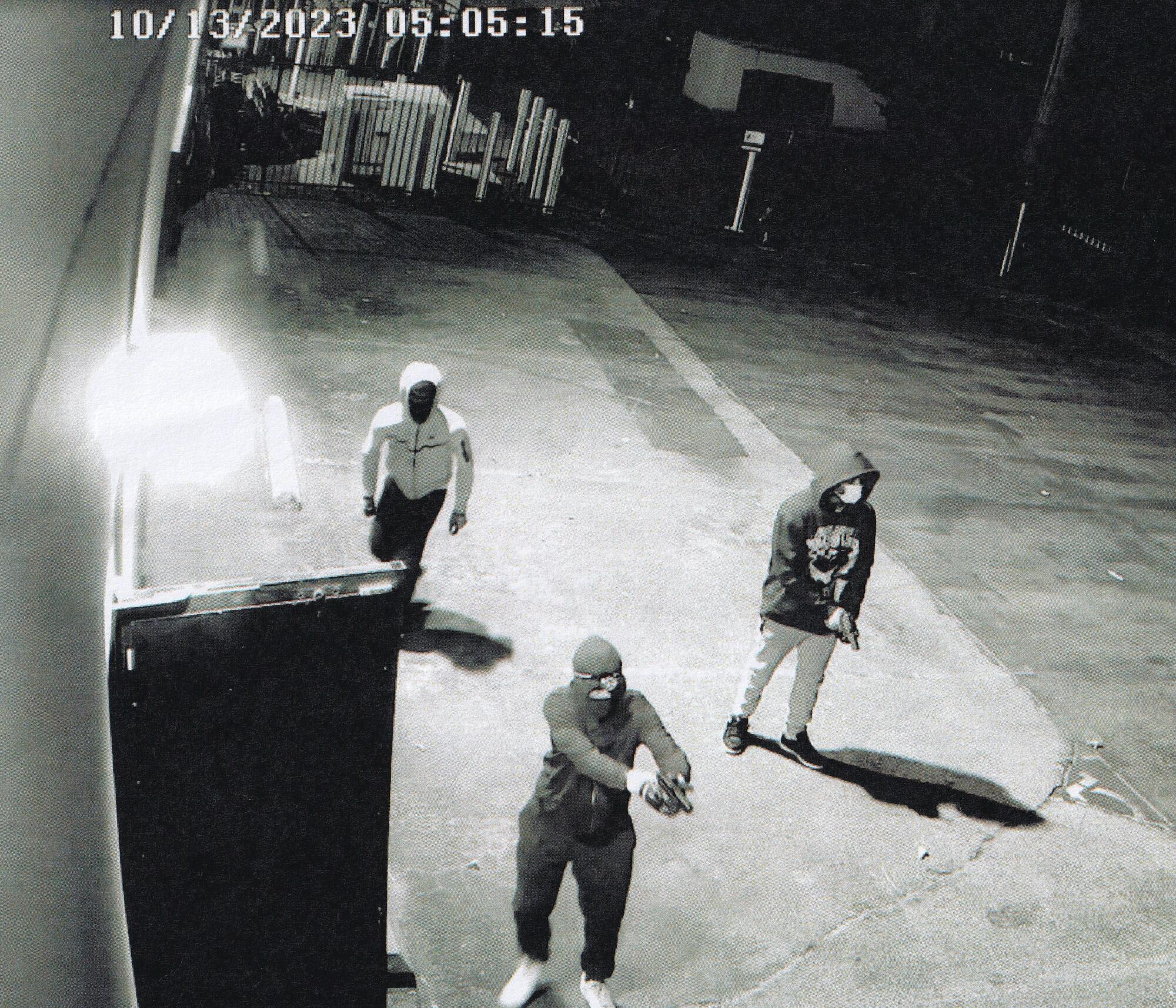A crew tried to burglarize a marijuana grow in Chatsworth.