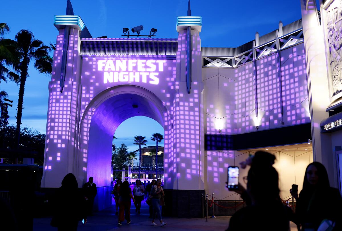 Visitors attend Universal Studios' Fan Fest nights