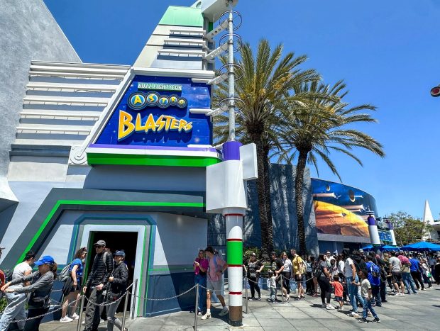 Buzz Lightyear Astro Blasters in Tomorrowland at Disneyland in Anaheim, CA, on Tuesday, May 7, 2024. (Photo by Jeff Gritchen, Orange County Register/SCNG)