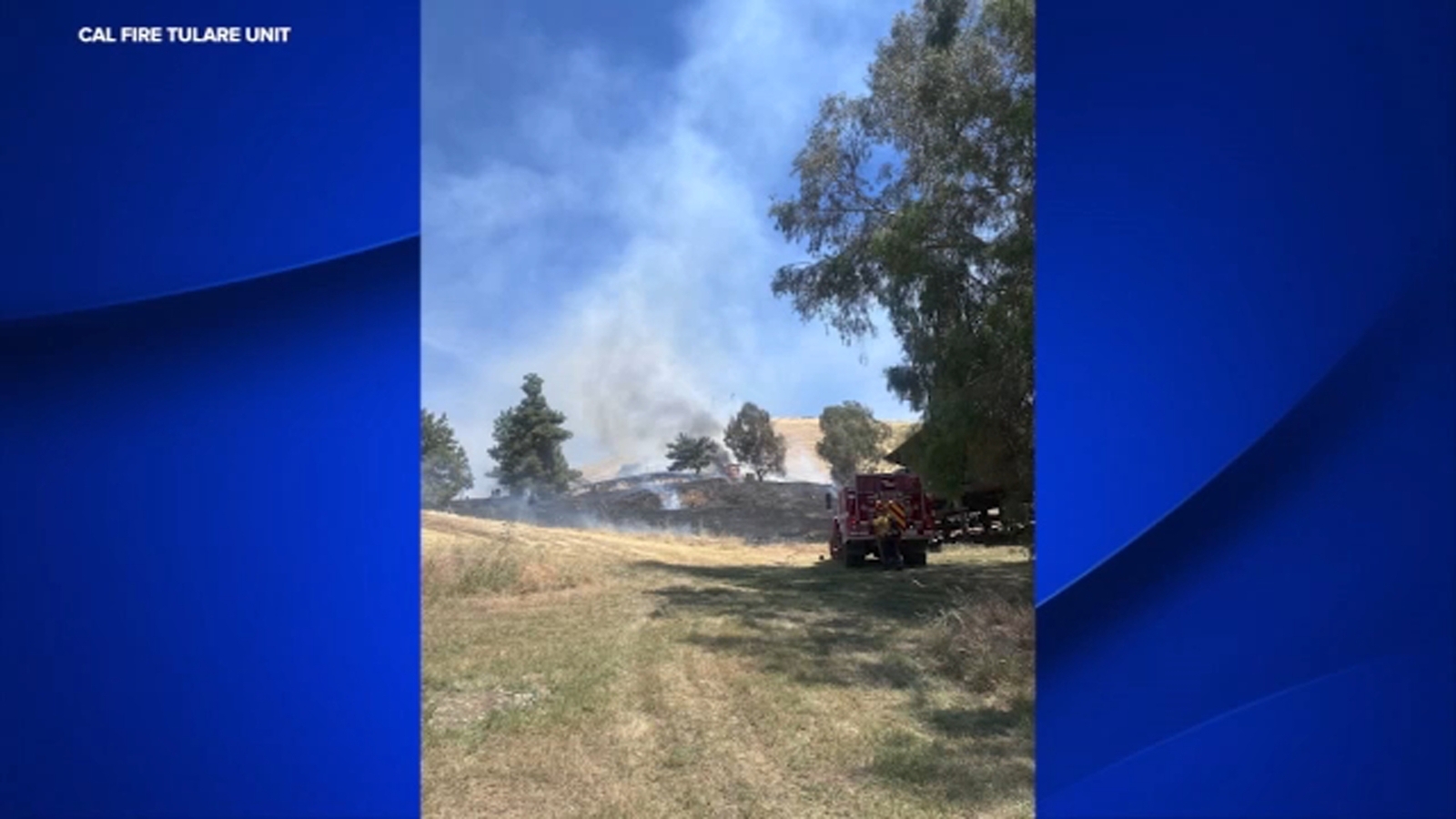 Fire in Tulare County contained after destroying small structure
