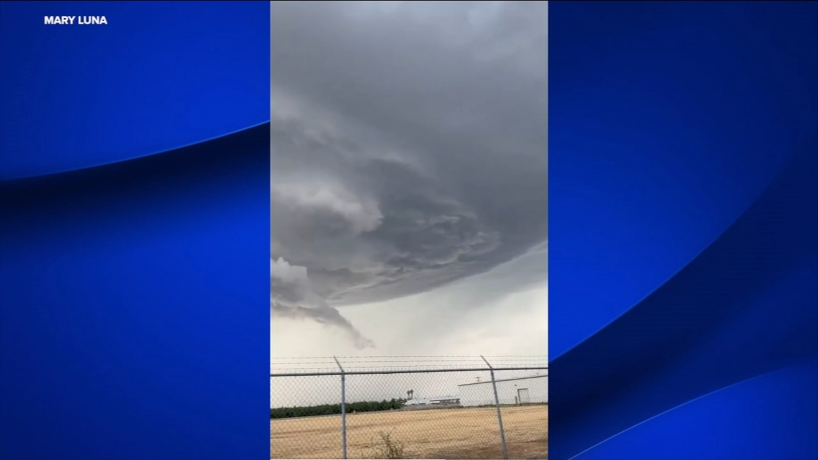 Lightning, funnel cloud captured above Valley sky