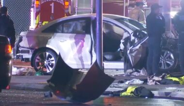 3 hospitalized after crash next to Fresno airport, police say