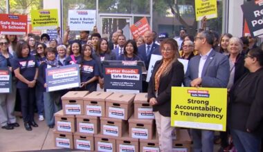 Supporters submit signatures for 'Better Roads, Safe Streets' transportation measure in Fresno