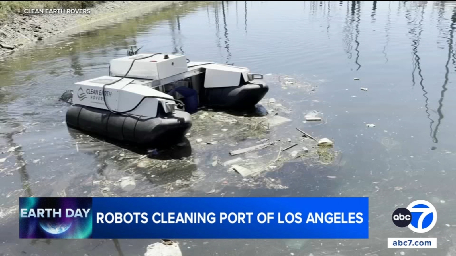 Robots removing trash, cleaning water at Port of Los Angeles