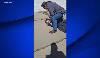 Video captures Fresno Unified workers holding down suspect who stole car with two children inside