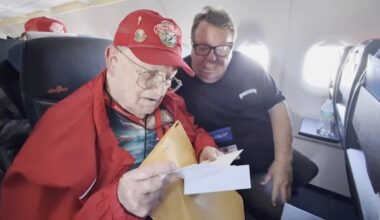 Letters from home fill the skies for returning Honor Flight veterans