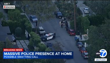 Possible swatting call prompts large police response in Encino