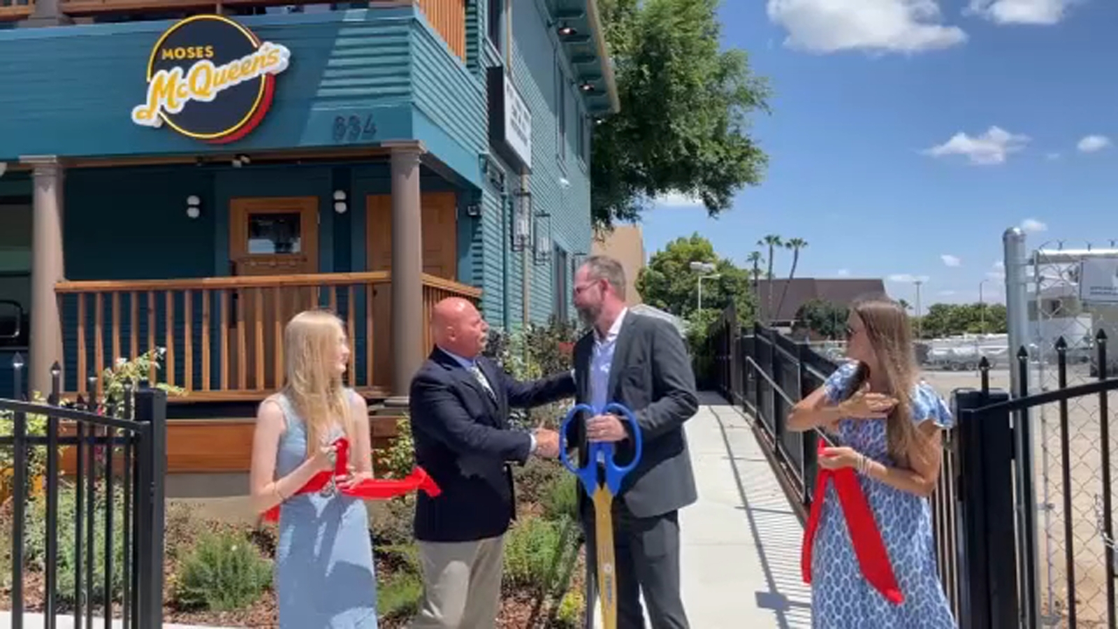 Ribbon-cutting for Moses McQueen's in Downtown Fresno