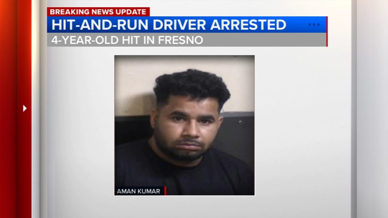 Suspect arrested for hit-and-run involving 4-year-old in east central Fresno, police say