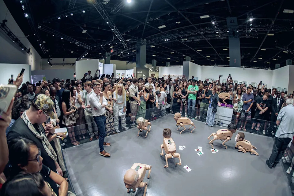 Beeple debuted "Regular Animals" at Art Basel in Miami late last year. (Courtesy of NODE)