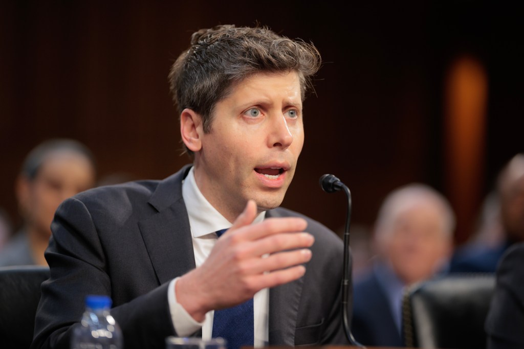 OpenAI CEO Sam Altman testifies before the Senate Committee on Commerce, Science, and Transportation.