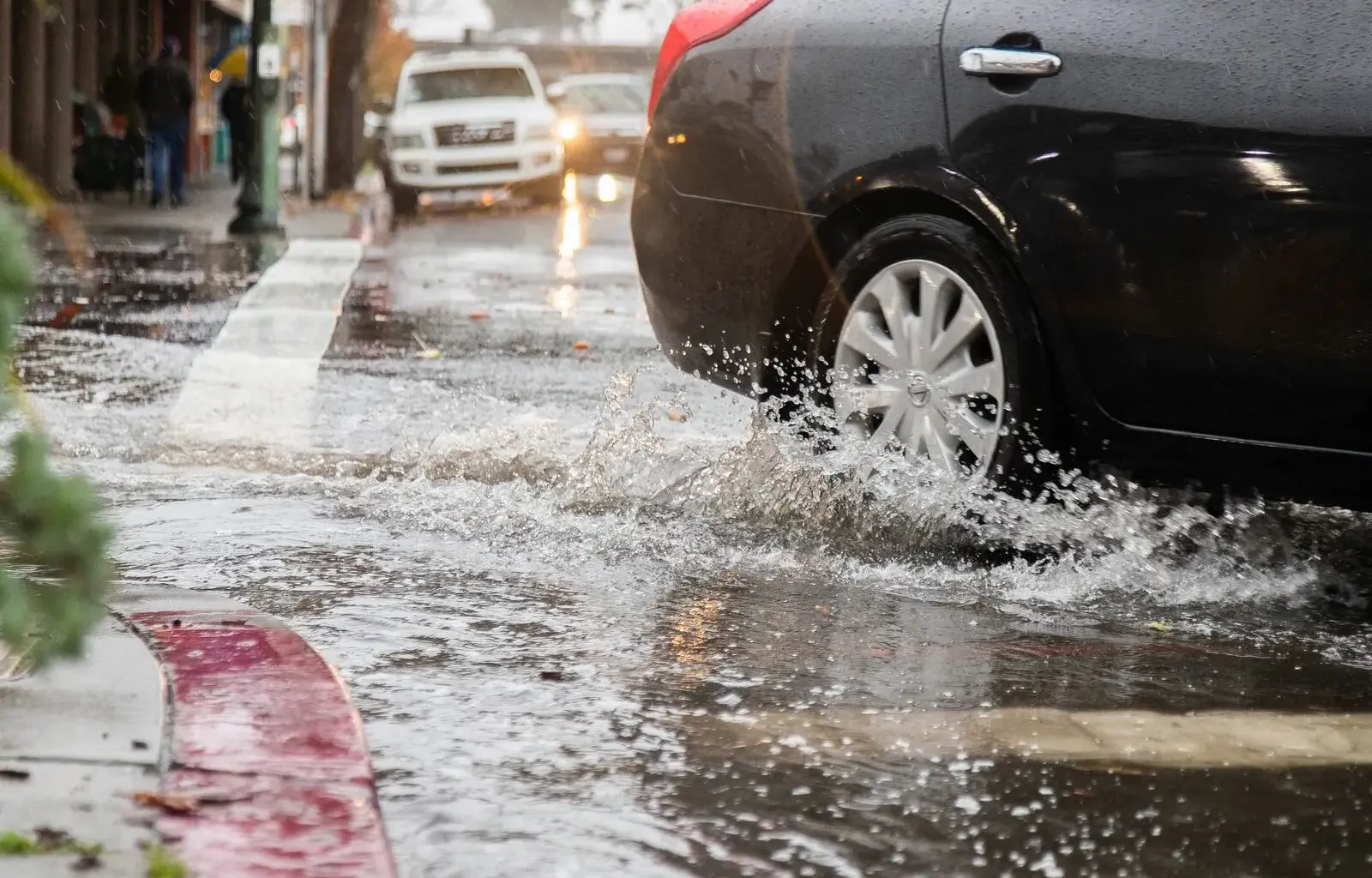 After three heavy days of rain, how wet did Oakland get?