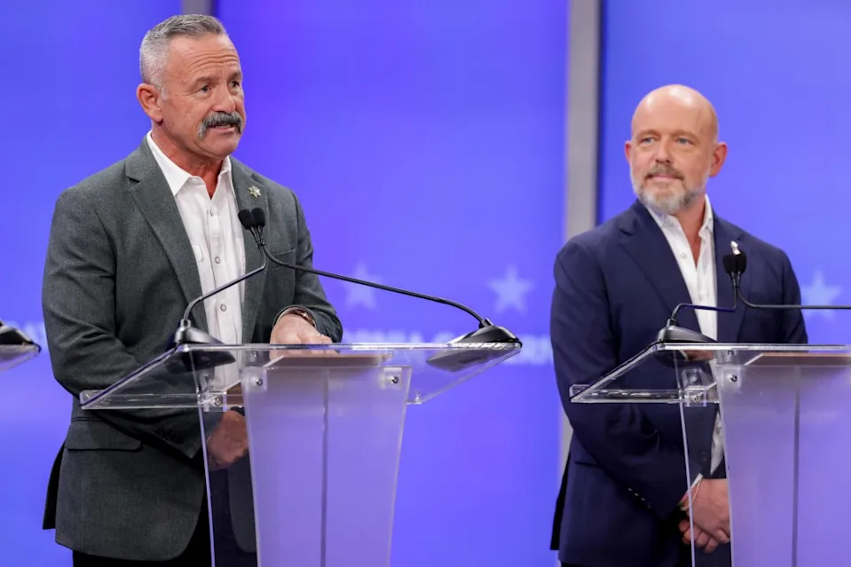 Under California’s “top two” or “jungle” primary system, all of the candidates compete in a common primary, which will be held this year on June 2. AP