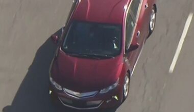 Man in red car leads half-hour police chase across Los Angeles
