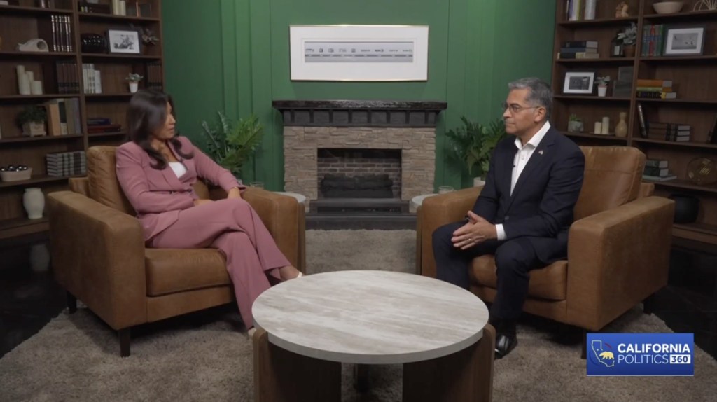 Ashley Zavala and Xavier Becerra in a wide-ranging conversation for California Politics 360.