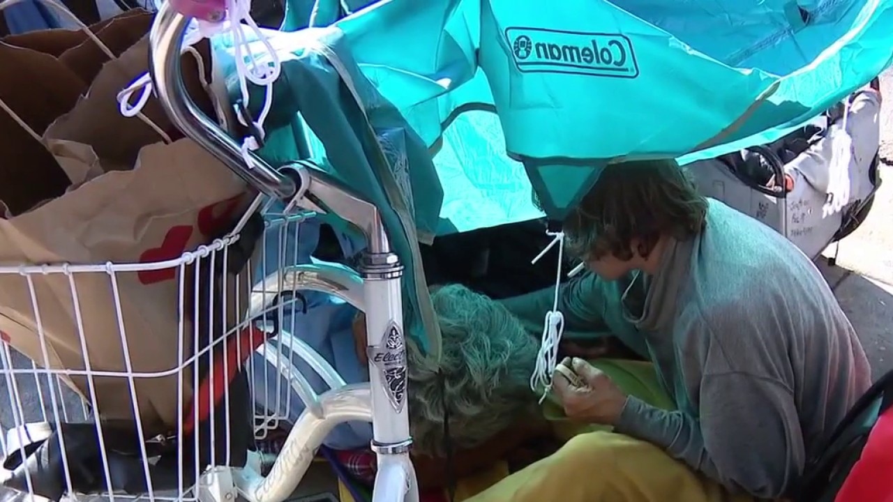 Political battle over homeless encampments