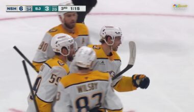Predators beat the Sharks for the 15th straight time with a 6-3 victory