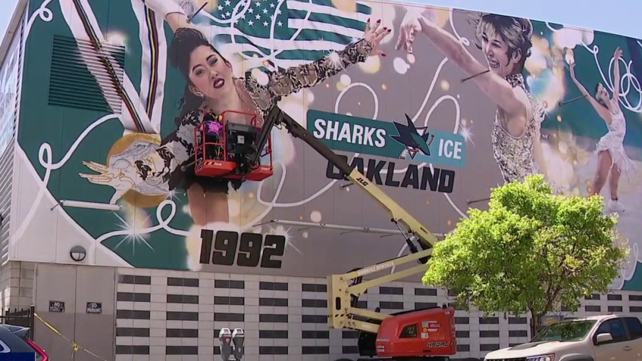 New mural at Oakland Ice Center honors Olympic skaters Alysa Liu, Kristi Yamaguchi