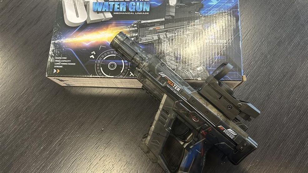 Water gun that looks like a real gun is being used to in a game called "Senior Assassin." (KBAK/KBFX){p}{/p}