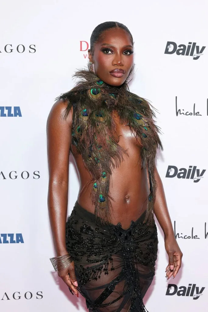 Doechii Fashion Los Angeles Awards, Doechii Daily Front Row Awards, Fashion Los Angeles Awards red carpet Doechii, Doechii Dilara Fındıkoğlu Spring 2023, Dilara Fındıkoğlu red carpet, Sam Woolf stylist award Doechii, Doechii style Fashion Awards