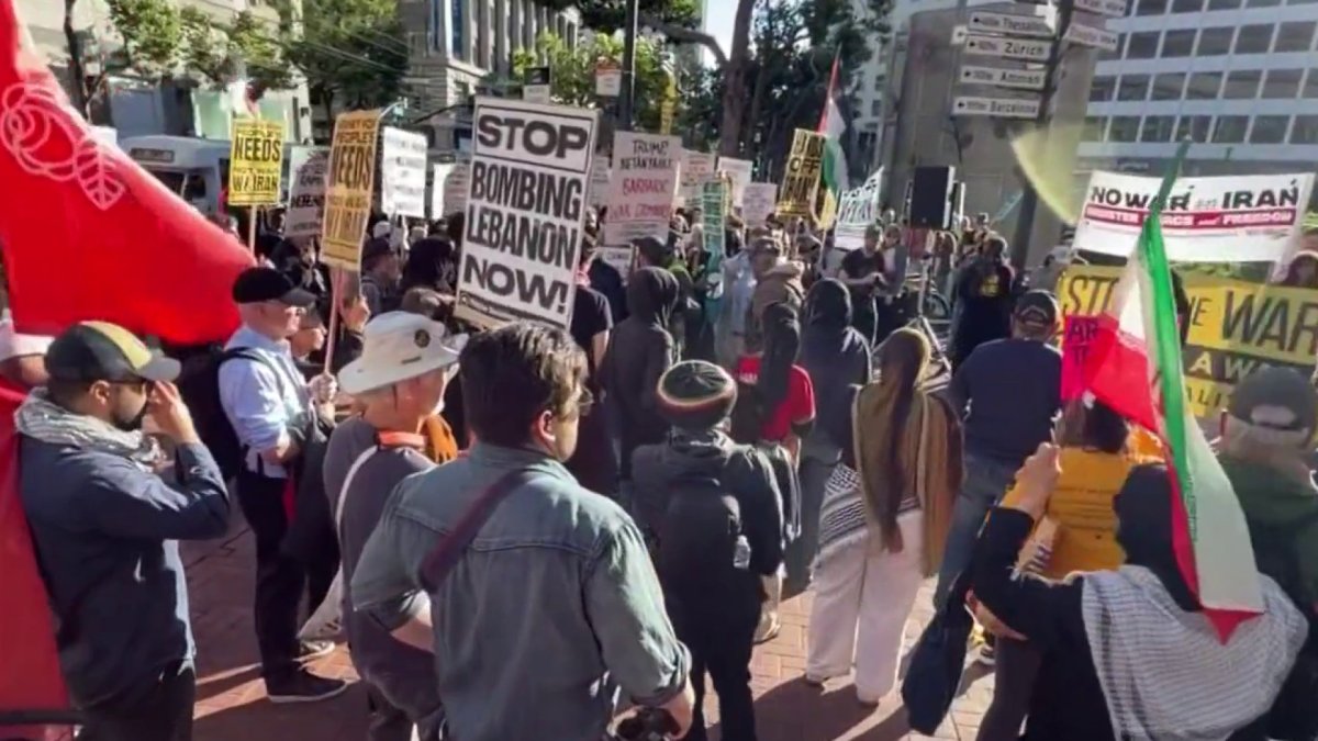 Hundreds march in San Francisco to protest war with Iran – NBC Bay Area